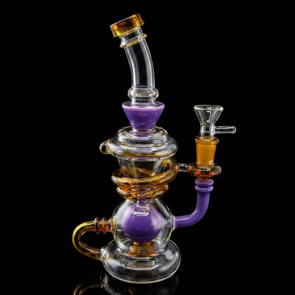 Dab Rig | 8.5" Multi Arm Internal Ball Recycler Dab Rig