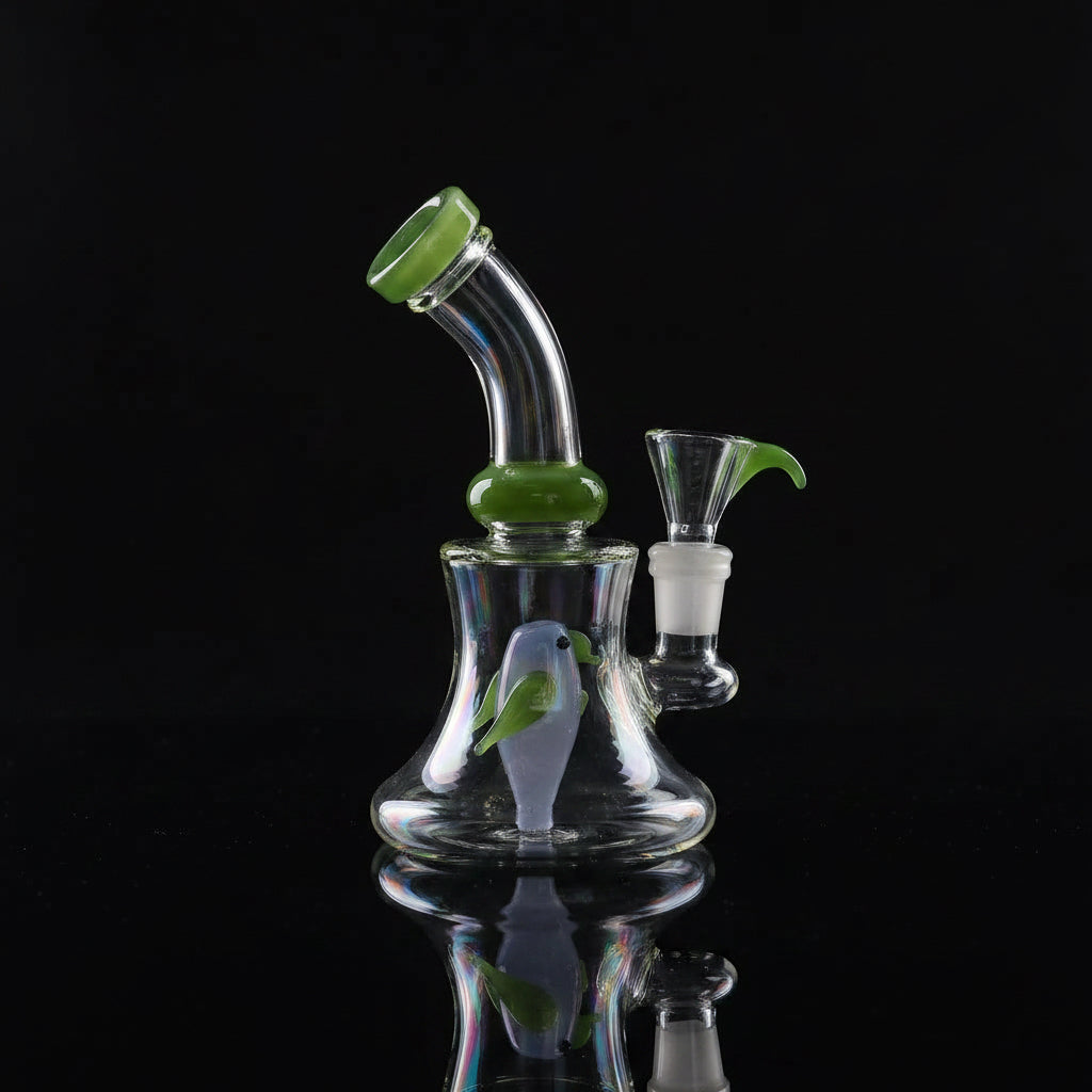 Dab Rig | 8" Angry Bird Insert Bent Dab Rig