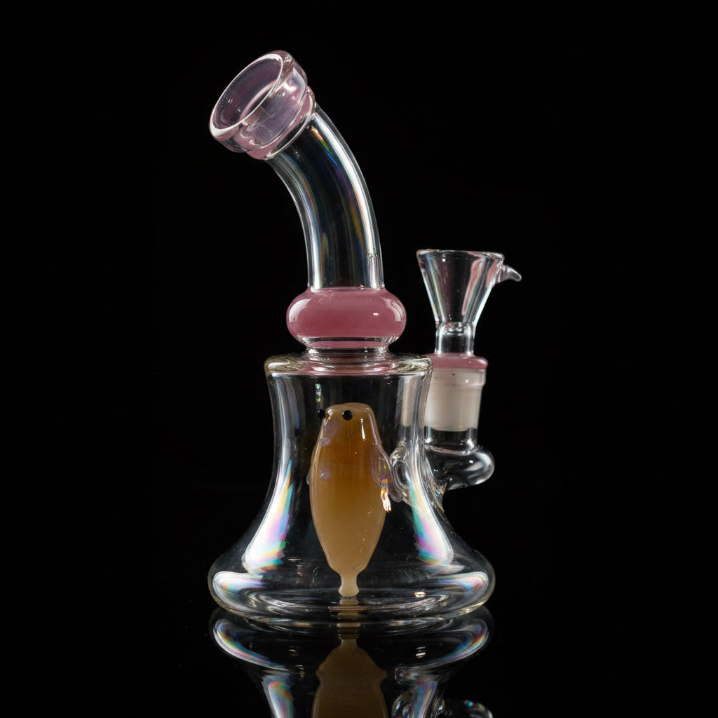 Dab Rig | 8" Angry Bird Insert Bent Dab Rig