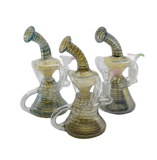 Dab Rigs | 8 Inch Color Art Recycle - SmokeMEGA