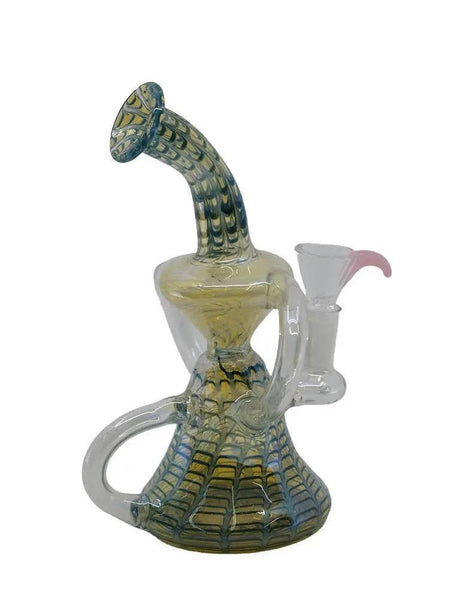 Dab Rigs | 8 Inch Color Art Recycle - SmokeMEGA