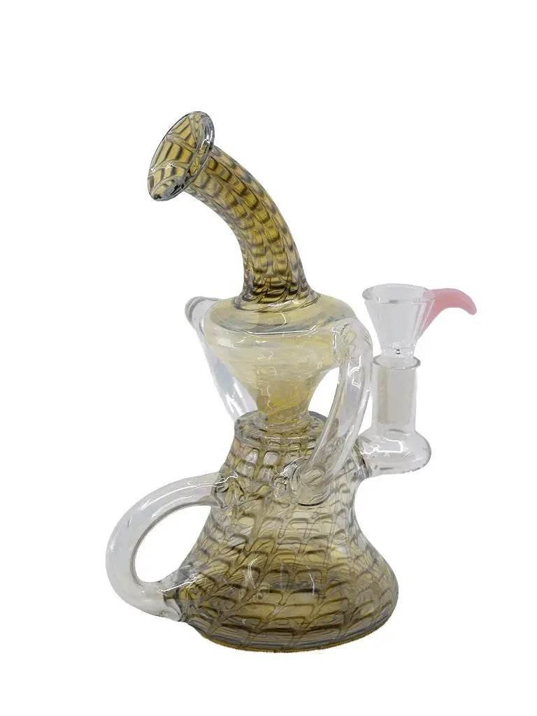 Dab Rigs | 8 Inch Color Art Recycle - SmokeMEGA