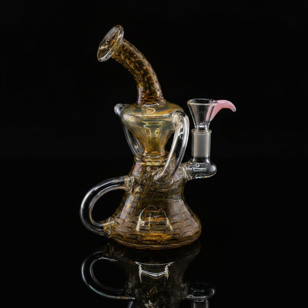 Dab Rigs | 8 Inch Color Art Recycle - SmokeMEGA