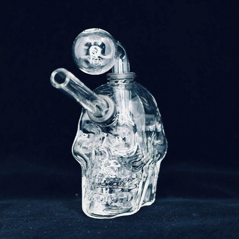 Dual Skull Face 3pc Oil Burner Rig