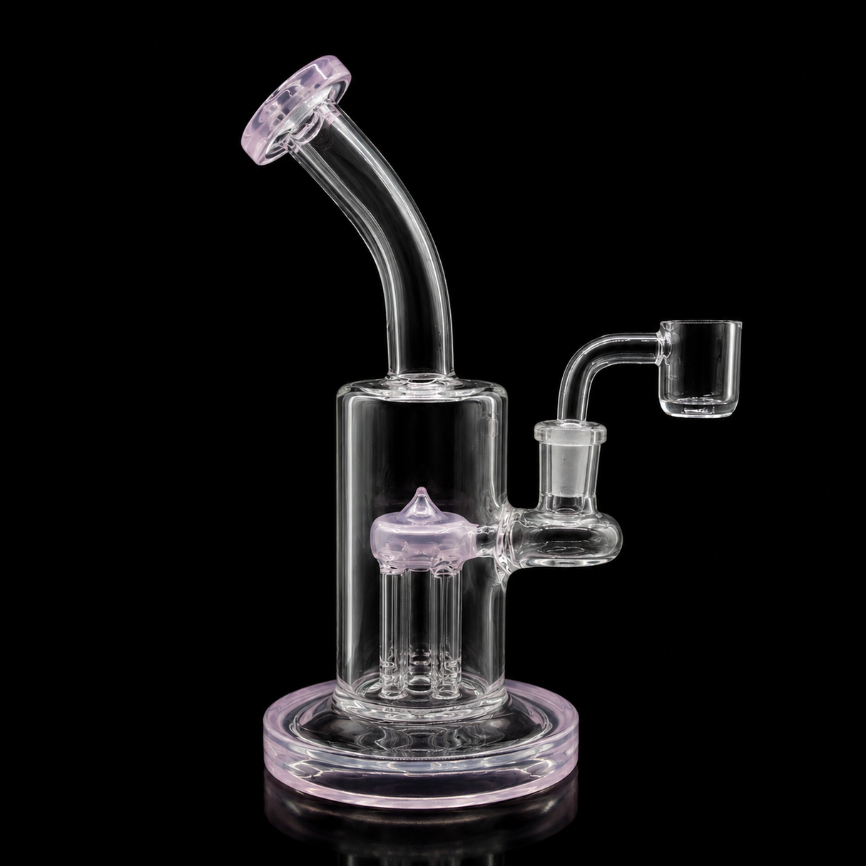 8 Inch Bent Neck Tree Perc Dab Rig | SmokeMEGA