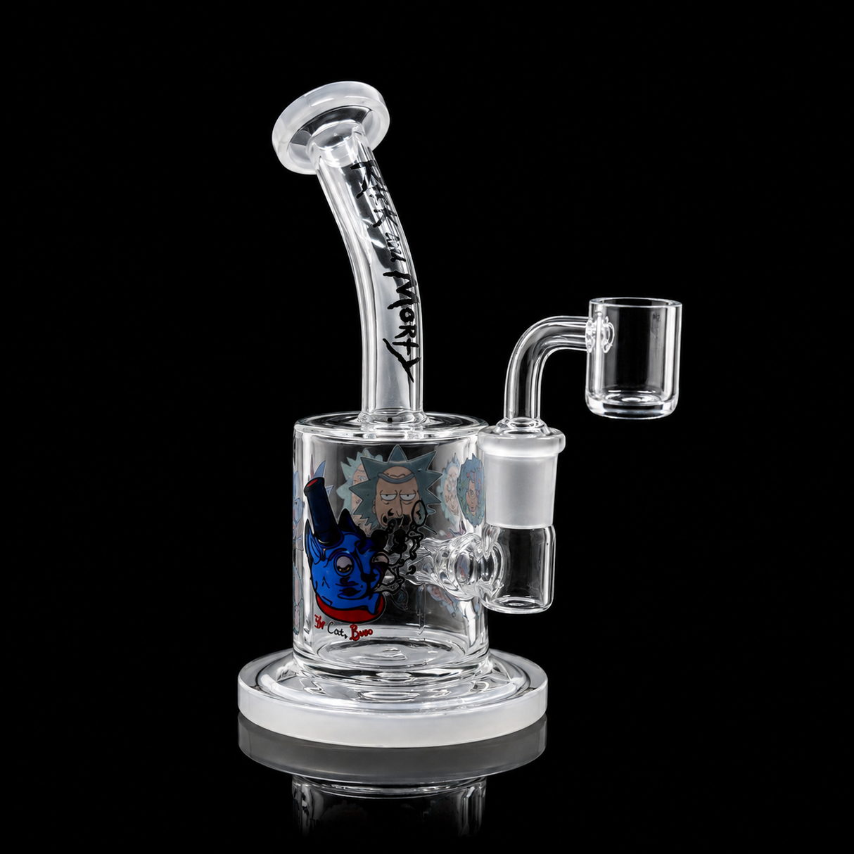 6 Inch Character Art Bent Neck Dab Rig | SmokeMEGA