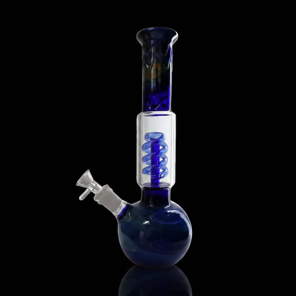 FUMED SPIRAL PERC BEAKER CHEEF GLASS WATER PIPE BONG 11 "