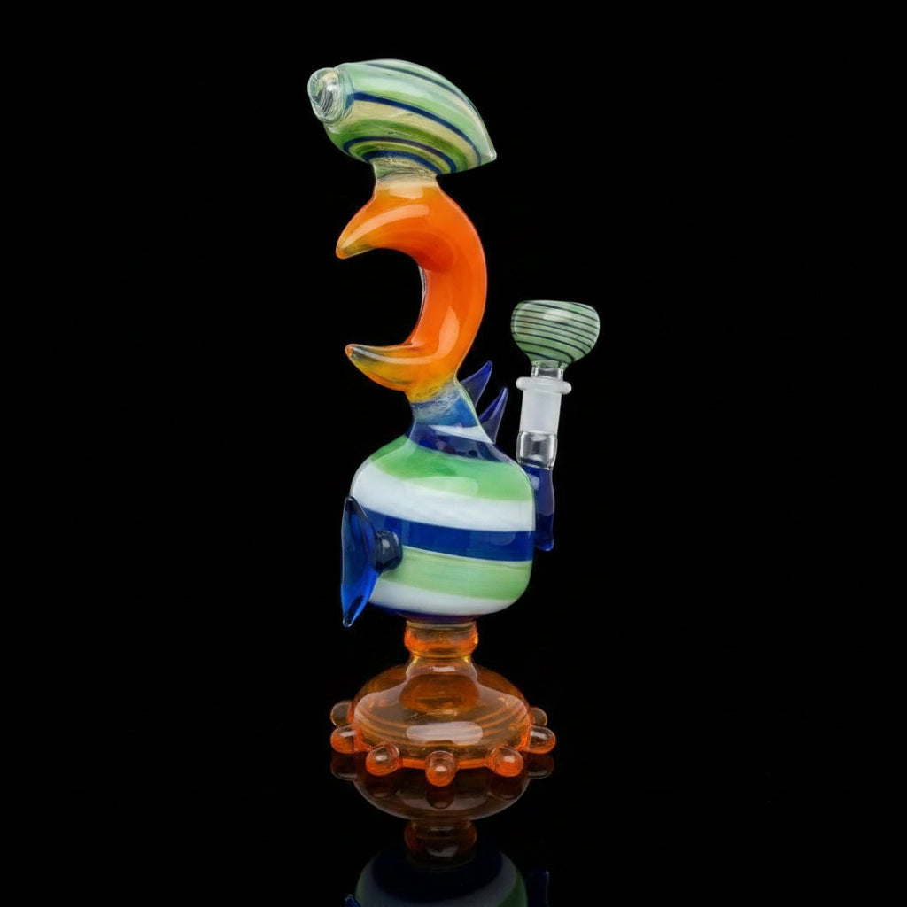 Fish Shape Glass Water Pipe - SmokeMEGA