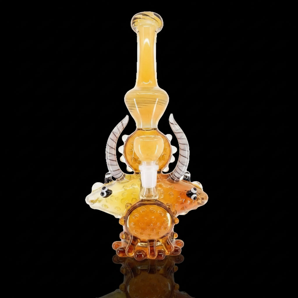 Fish Shape with double horn Water Pipe - SmokeMEGA