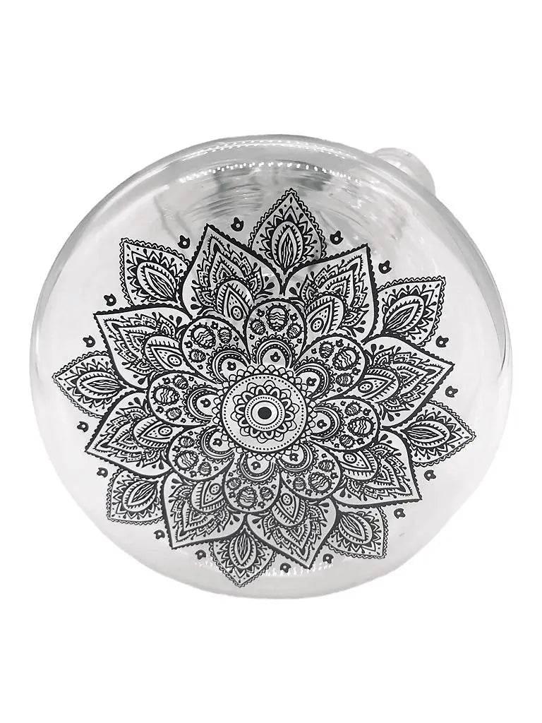 Flower Design Bong | 16 Inch Thick Z-Shaped Twisted Glass Bong - SmokeMEGA