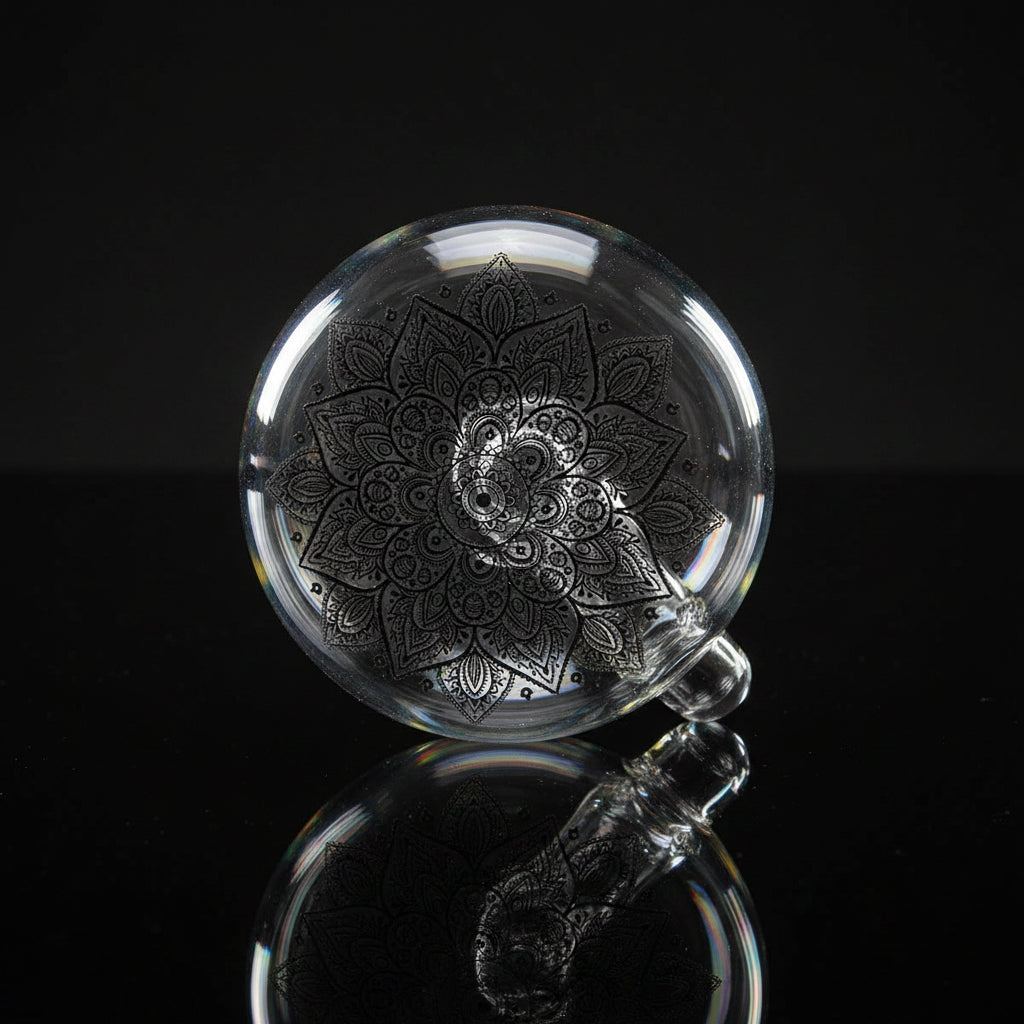 Flower Design Bong | 16 Inch Thick Z-Shaped Twisted Glass Bong - SmokeMEGA