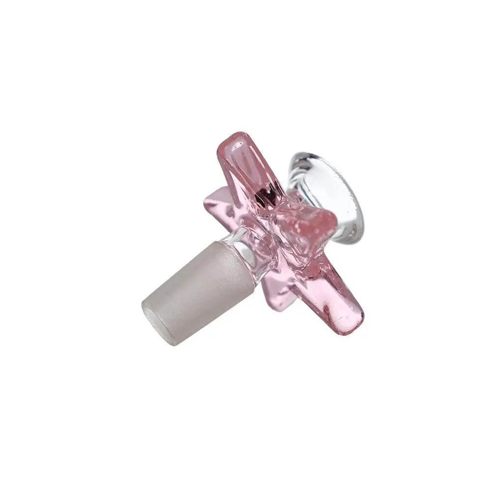 GLASS BOWL | Thick glass bowl with star handle - SmokeMEGA