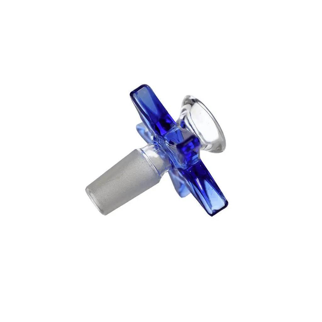 GLASS BOWL | Thick glass bowl with star handle - SmokeMEGA