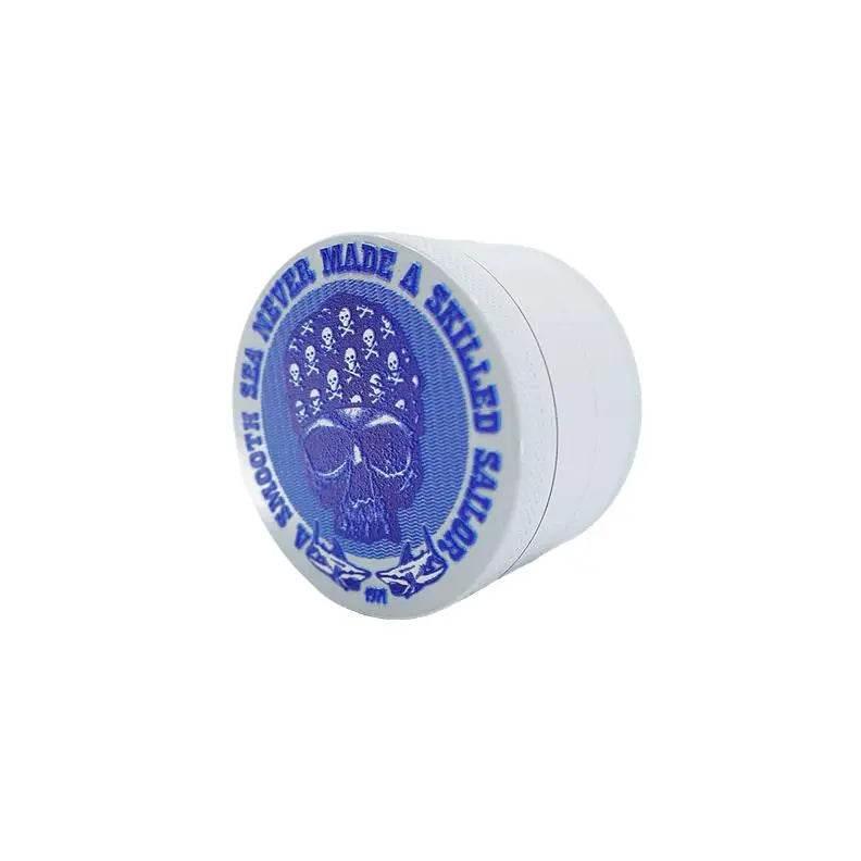 GRINDER | 4 Part Heavy Metal White Cannabis Grinder - SmokeMEGA
