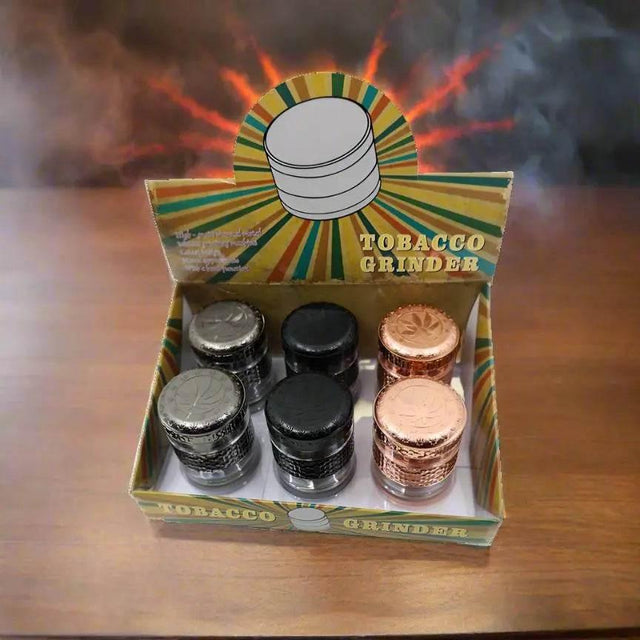 GRINDER | Leaf Designs 55mm 4 Part Heavy Metal Grinder - SmokeMEGA