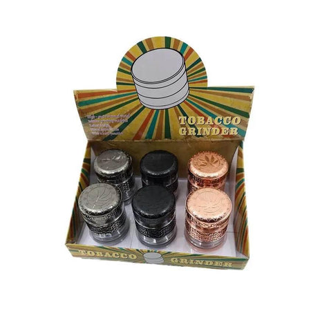 GRINDER | Leaf Designs 55mm 4 Part Heavy Metal Grinder - SmokeMEGA