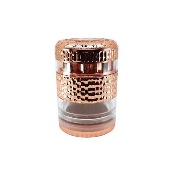GRINDER | Leaf Designs 55mm 4 Part Heavy Metal Grinder - SmokeMEGA