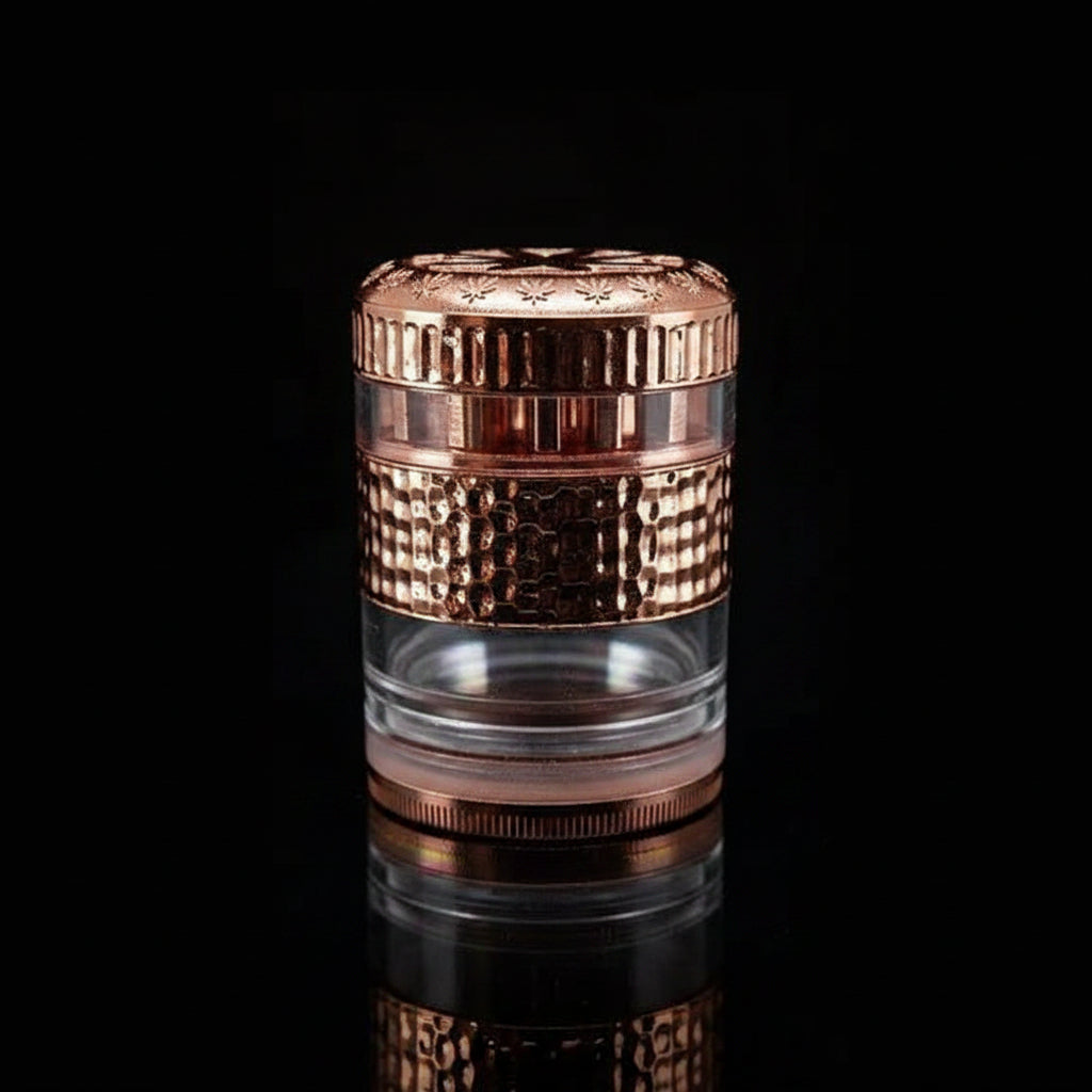 GRINDER | Leaf Designs 55mm 4 Part Heavy Metal Grinder - SmokeMEGA