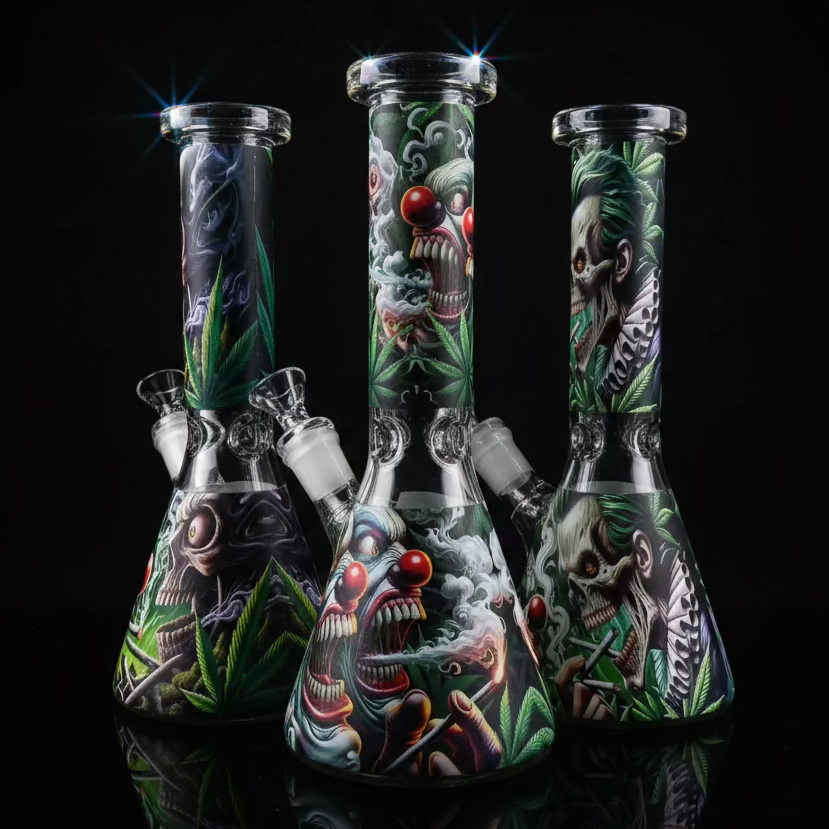 Ghost Joker bong with new design 10 inch - SmokeMEGA