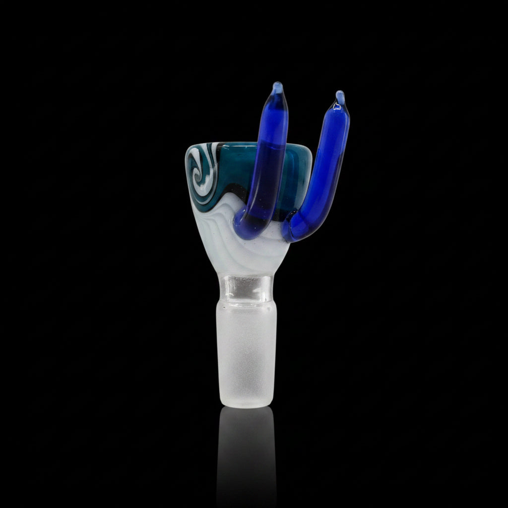Glass Bowl | Double Horn - SmokeMEGA