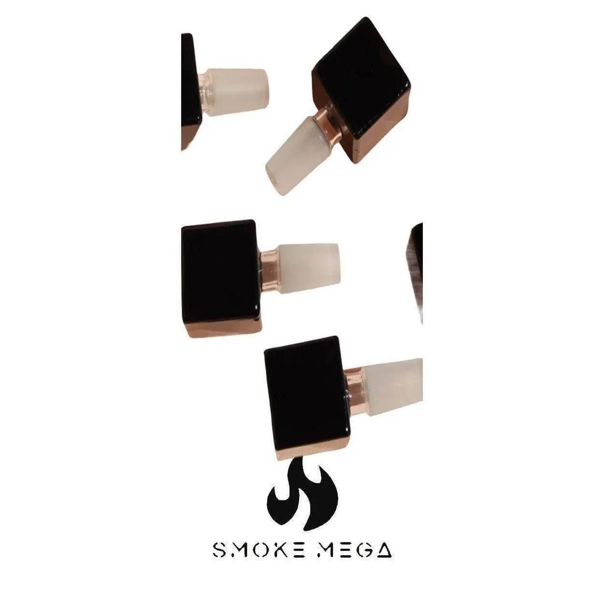 Glass Bowls - Male Ice Cube-shape Heavyweight Glass Bowls - SmokeMEGA