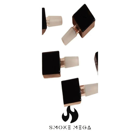 Glass Bowls - Male Ice Cube-shape Heavyweight Glass Bowls - SmokeMEGA