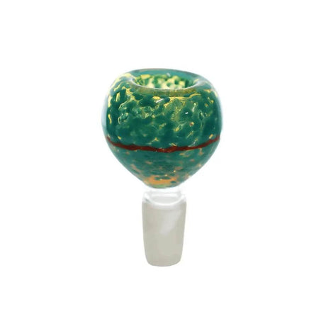 Glass Bowls | 14mm Swirl Striped Frit Bowls - SmokeMEGA