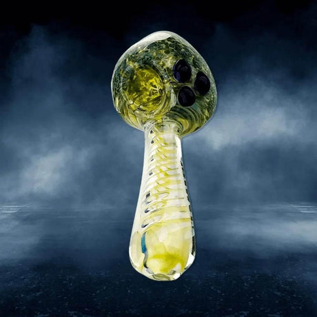 Glass Hand Pipe - 5 Inch Spiral Boro Pipe - SmokeMEGA