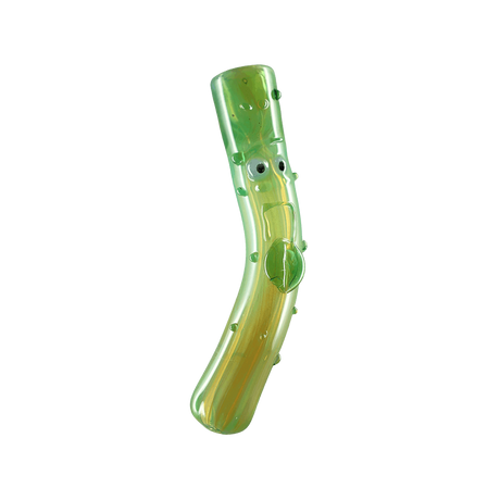 Glass Hand Pipe | Pickle Bent Art Handmade 4.5"