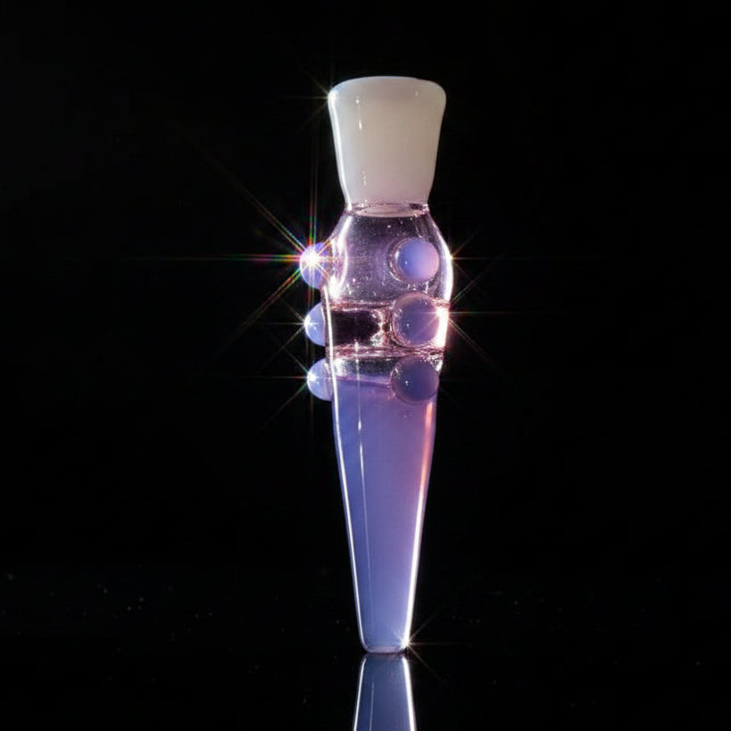 Glass Hand Pipe | Multi Colored Dot Handmade 5.5"
