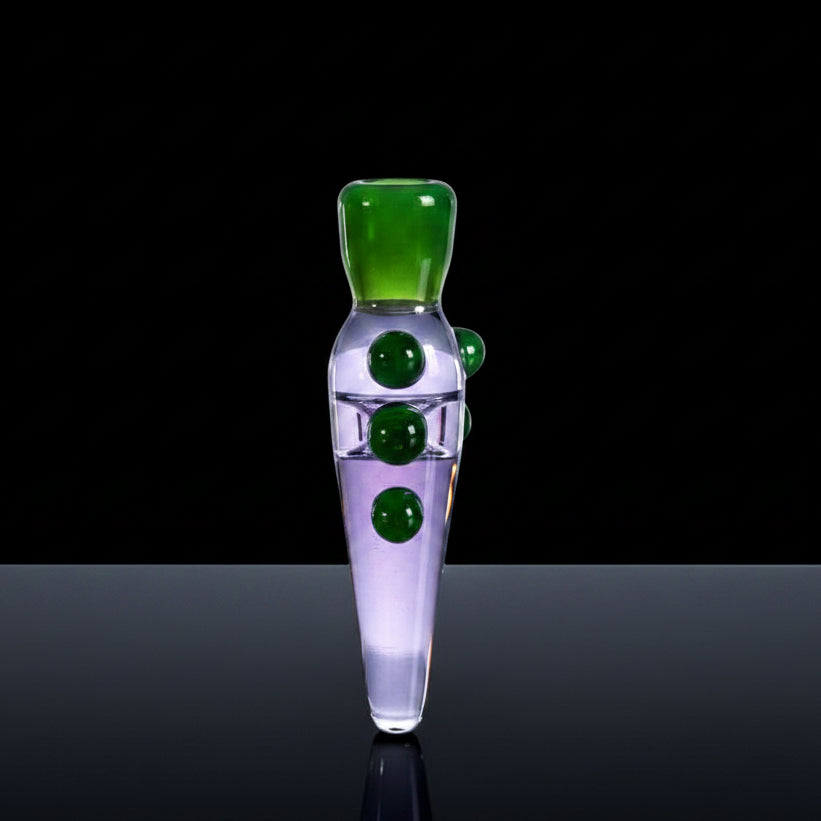 Glass Hand Pipe | Multi Colored Dot Handmade 5.5"