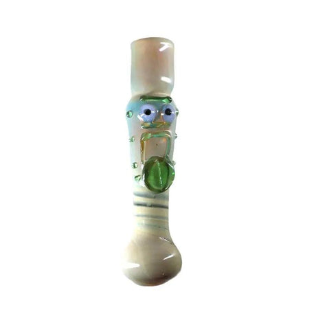 Glass Hand Pipe | R N M Face Handmade 4"