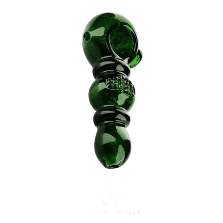 Glass Hand Pipes | Green Bubble Grip 5"