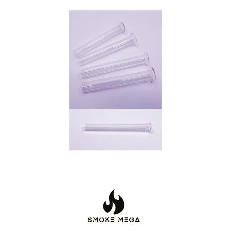 Transparent 3" Curve Head glass tubes made of borosilicate glass for versatile use.