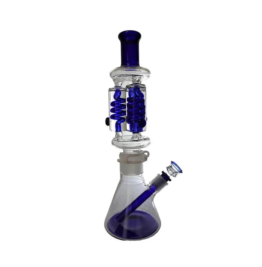 Glycerin Bong | Triple Coils Freezable 14 Inch Bong - SmokeMEGA