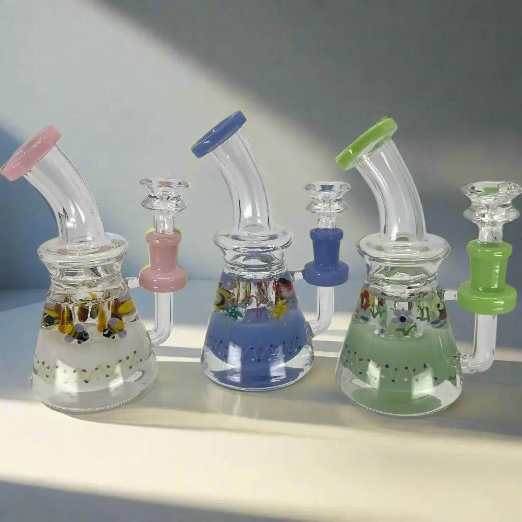 Glycerin inside heavy thick new craft dab rig - SmokeMEGA