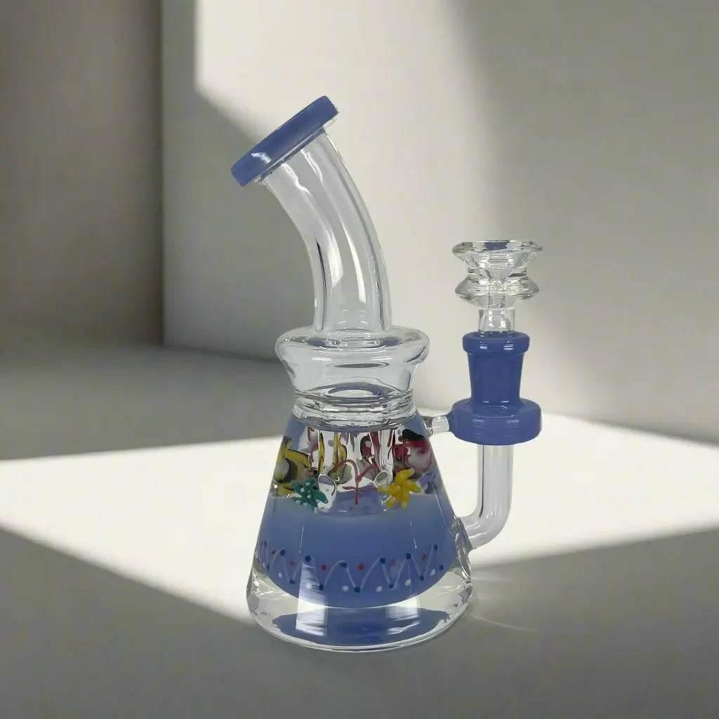 Glycerin inside heavy thick new craft dab rig - SmokeMEGA