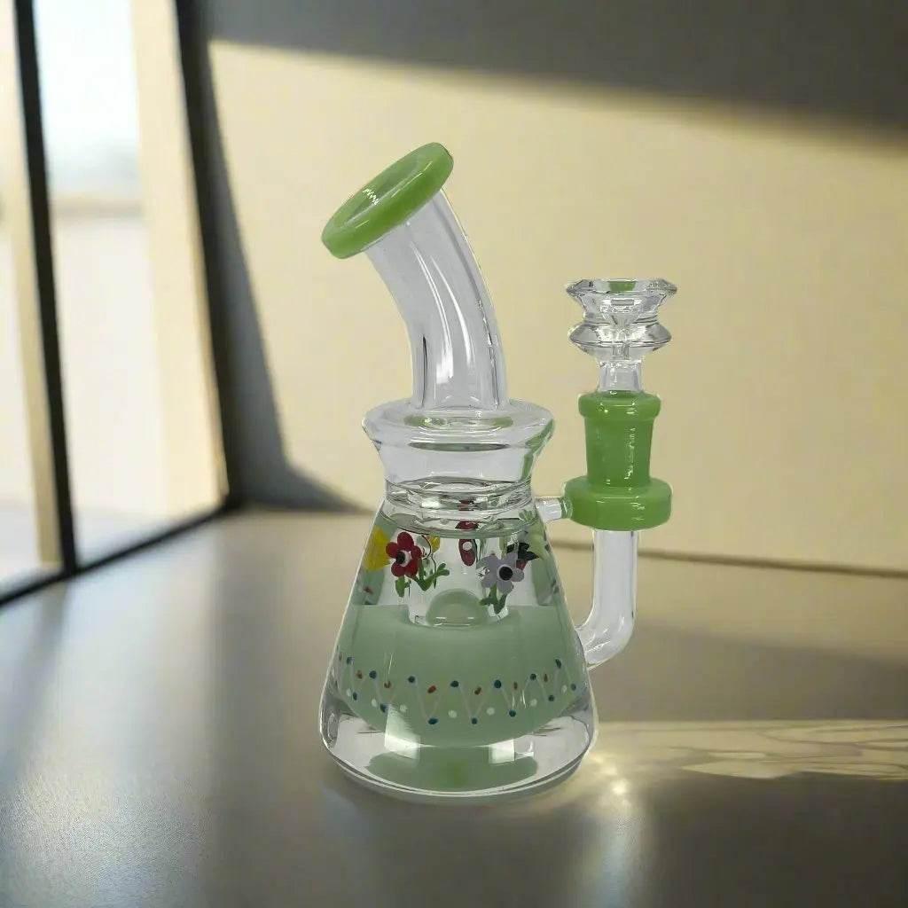 Glycerin inside heavy thick new craft dab rig - SmokeMEGA