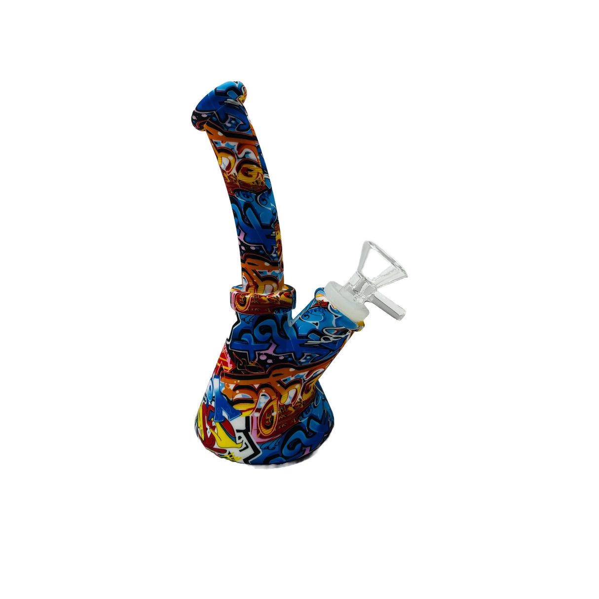 Graffiti Gang Silicone Beaker Bong - SmokeMEGA