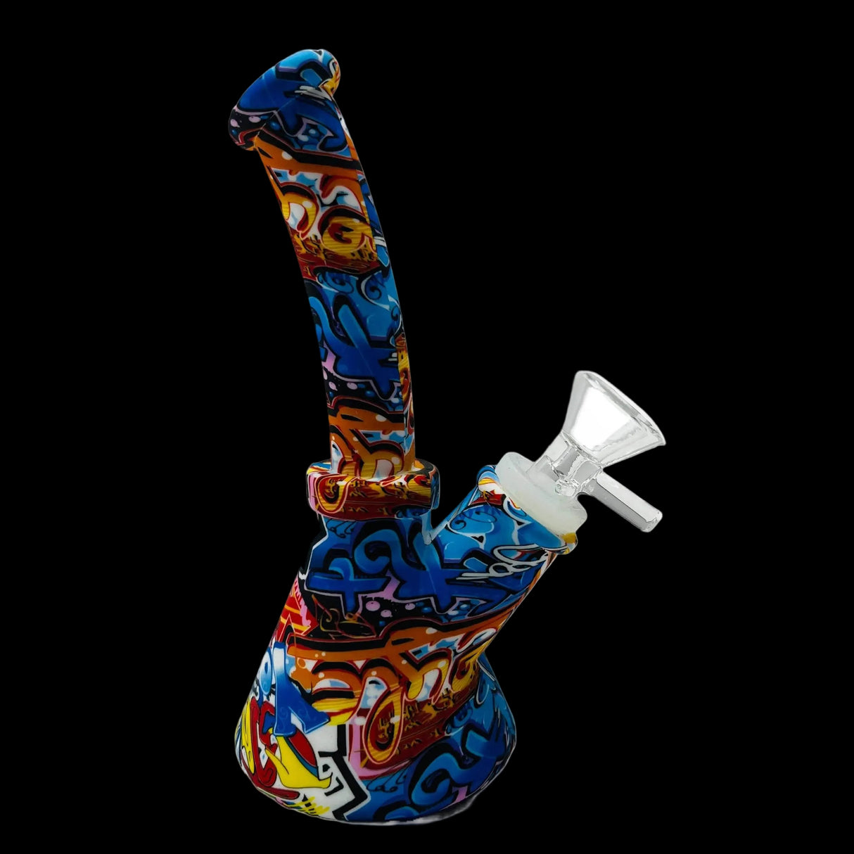 Graffiti Gang Silicone Beaker Bong - SmokeMEGA