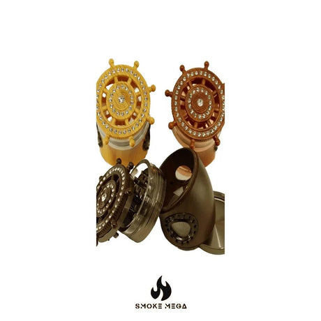 Grinder - Ship Wheel Shape - SmokeMEGA