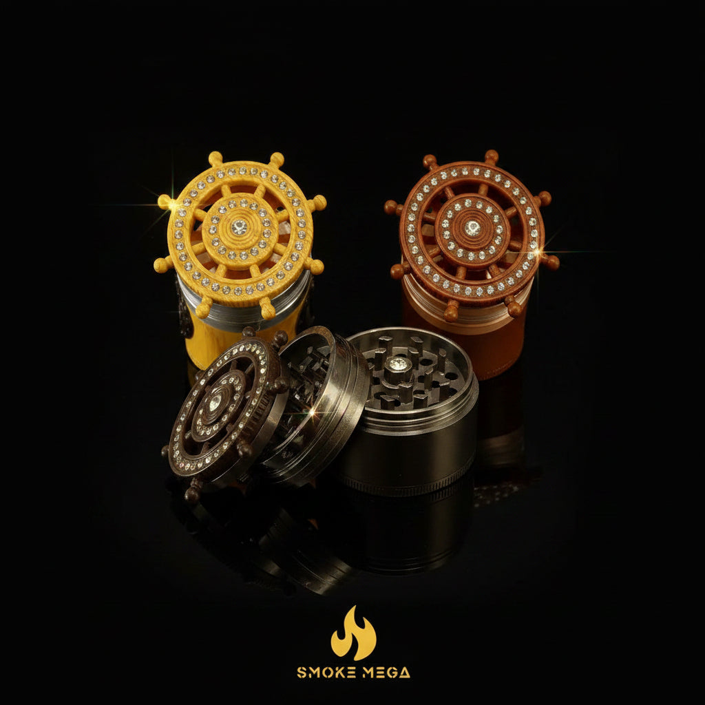 Grinder - Ship Wheel Shape - SmokeMEGA