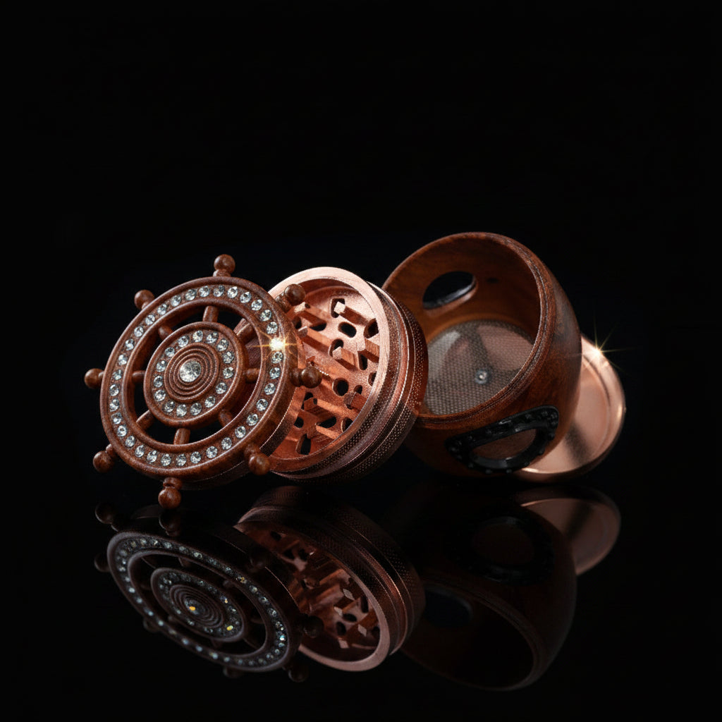 Grinder - Ship Wheel Shape - SmokeMEGA
