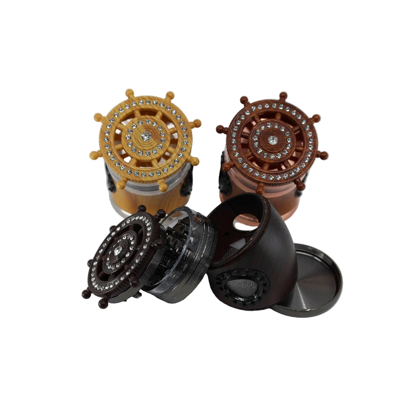 Grinder - Ship Wheel Shape - SmokeMEGA