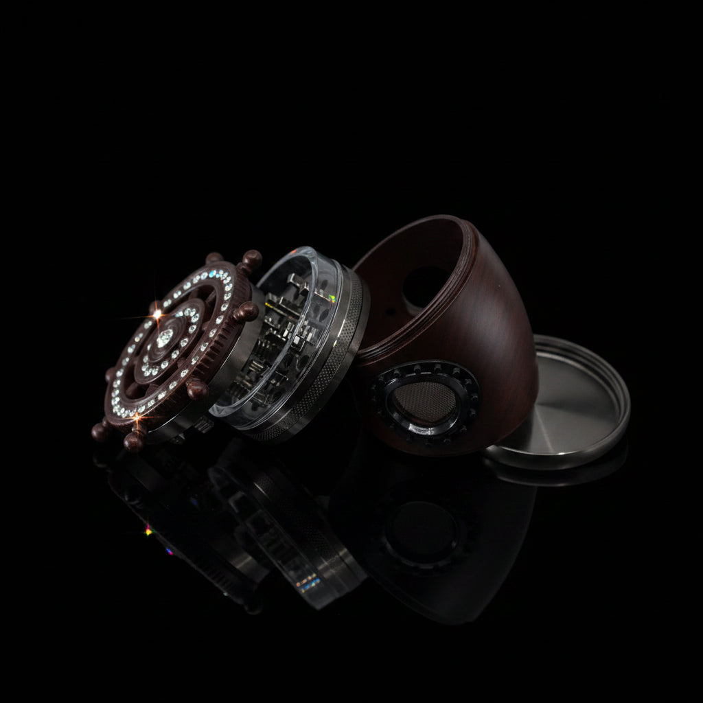 Grinder - Ship Wheel Shape - SmokeMEGA
