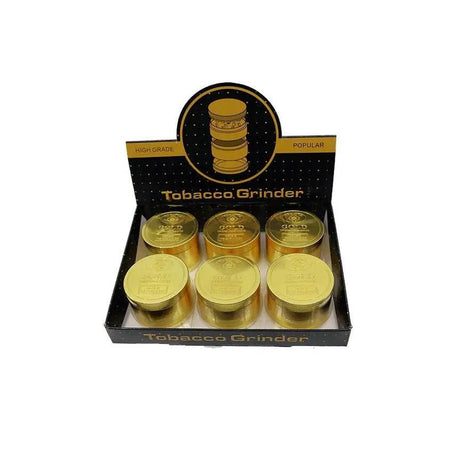 Grinder | 4 Part Gold Metal Color Grinder - SmokeMEGA