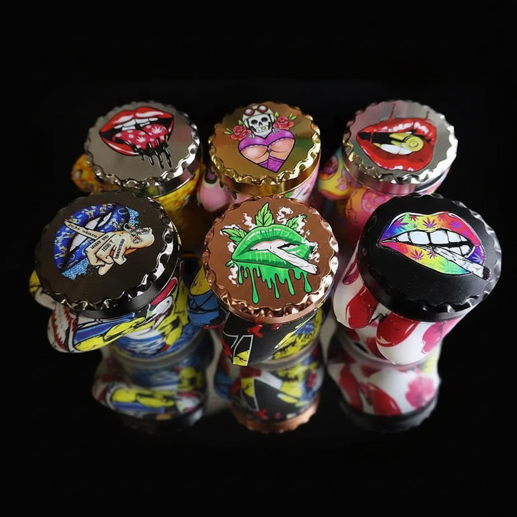 Grinder | 4 Parts Silicone Body Sexy Body - SmokeMEGA