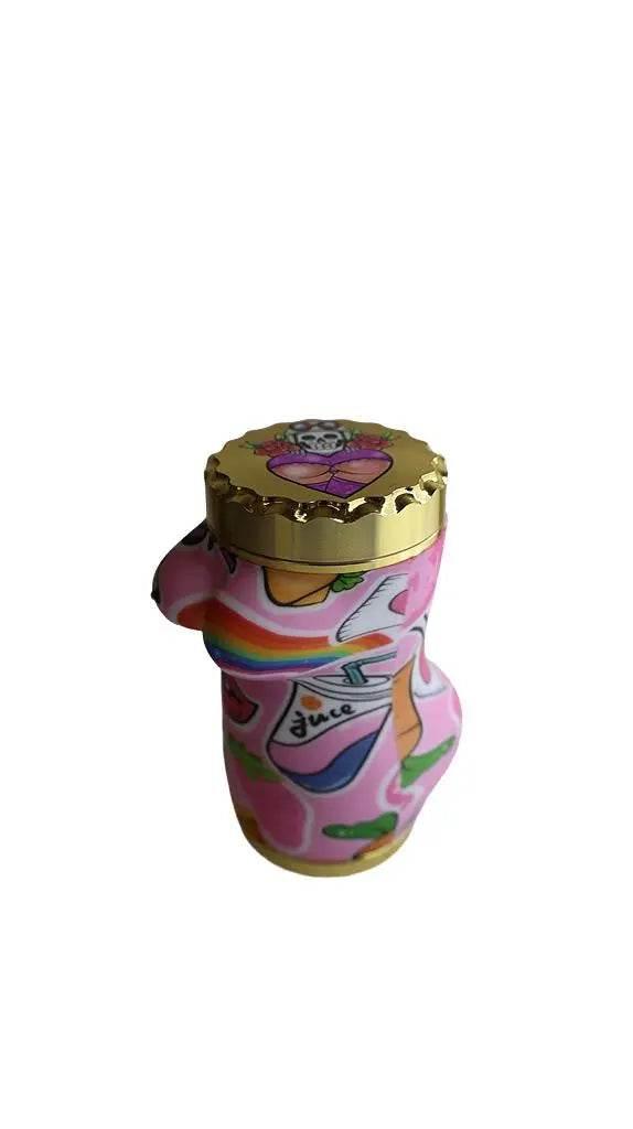 Grinder | 4 Parts Silicone Body Sexy Body - SmokeMEGA