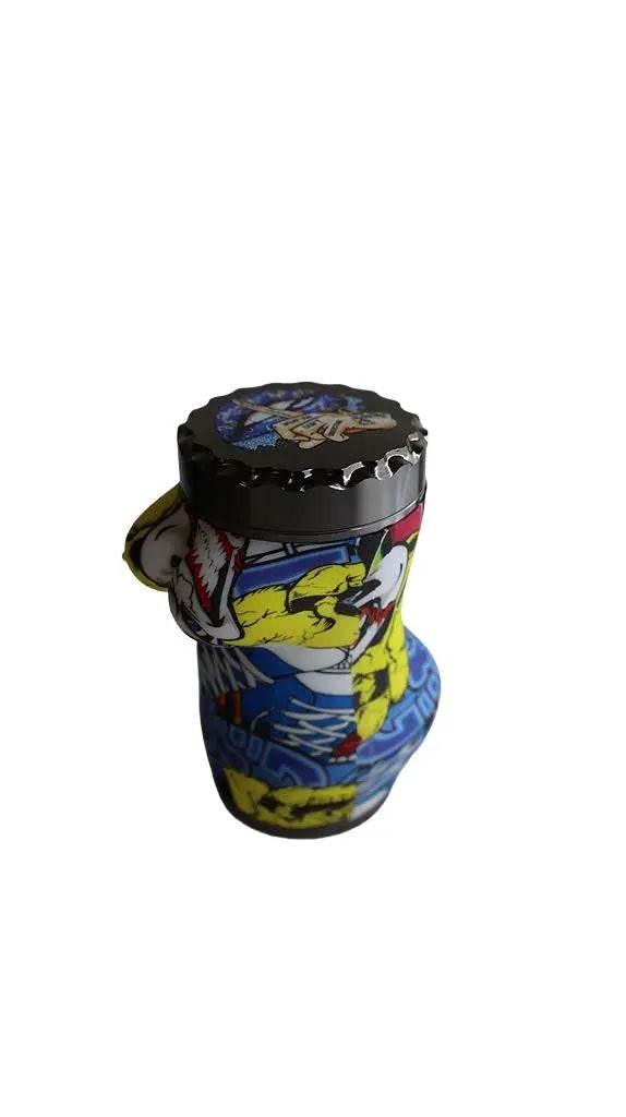 Grinder | 4 Parts Silicone Body Sexy Body - SmokeMEGA