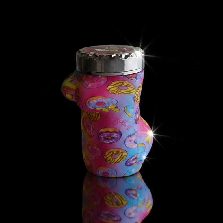 Grinder | 4 Parts Silicone Body Sexy Body - SmokeMEGA